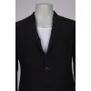 Men's black fitted jacket