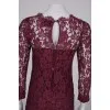 Lace burgundy dress