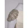 Evening dress with open back and rhinestones