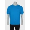 Men's light blue crew-neck T-shirt