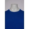 Men's blue crew-neck T-shirt