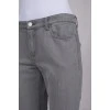 Gray piping jeans