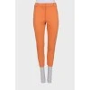 Orange Straight Pants
