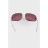 Sunglasses with pink lenses