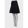 Black textured skirt with tag