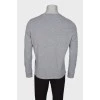 Men's sweater with chest patch