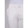 Linen white trousers