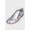 Silver lace-up brogues