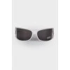 White frame sunglasses