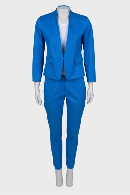 Classic blue suit with trousers