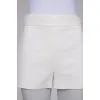 White quilted shorts