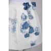 Skirt with floral patches