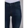 Blue distressed skinny jeans