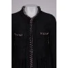Openwork jacket with pink chain