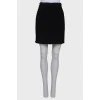 Wool black skirt