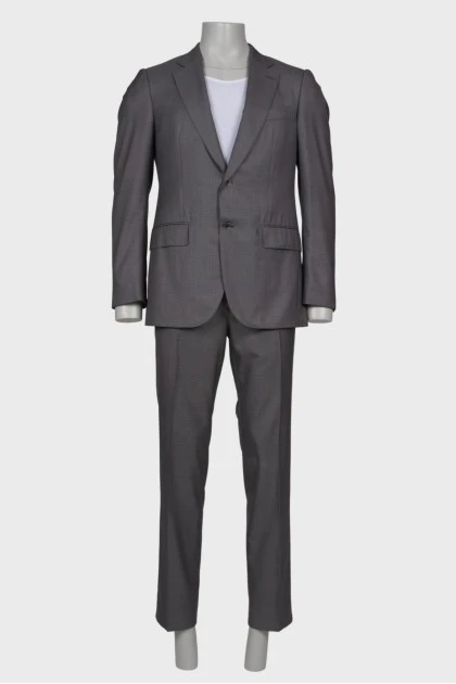 Men's classic gray suit