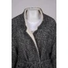 Wrap gray wool coat