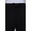 Black trousers with stirrup