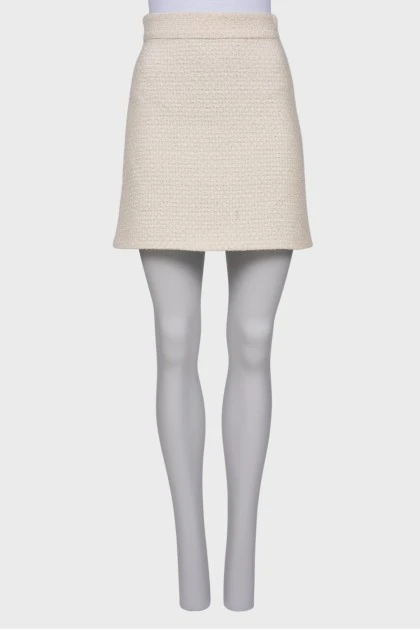 White A-Line Skirt