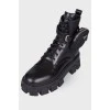 Monolith leather boots