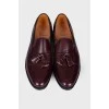 Men's leather tassel loafers