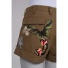Shorts with butterfly embroidery