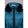Cropped blue down jacket