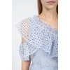 One shoulder lace dress