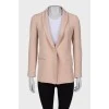 Pale pink button-down blazer