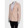 Pale pink button-down blazer