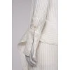 Striped silk suit