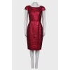Red sparkly sheath dress
