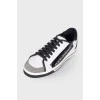 Men's black and white sneakers