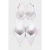 White Pointed Toe Sandals