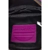 Purple bag with rubber logo