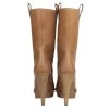 Tan cropped boots