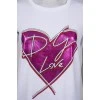 T-shirt with heart print