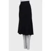 Black high rise skirt