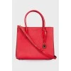 Mercer red leather bag