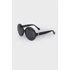 Round black sunglasses