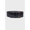 Wide perforated belt