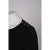 Wool sweater with buttons on the shoulders