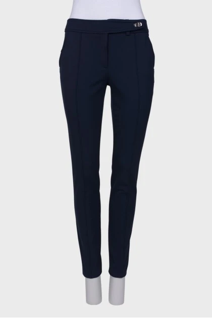 Classic navy trousers