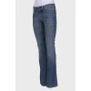 Flared low rise jeans
