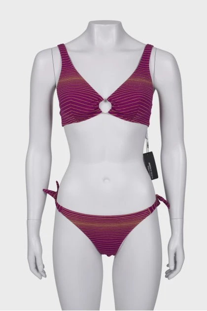 Purple swimsuit with tag