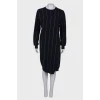 Striped wool dress