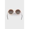 Printed round sunglasses
