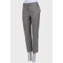 Wool gray trousers