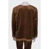 Silk brown sweatshirt