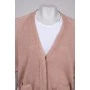 Knitted cardigan with batwing sleeve